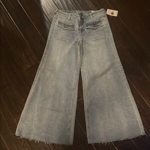 Free People Wide-Leg Jeans, NWT